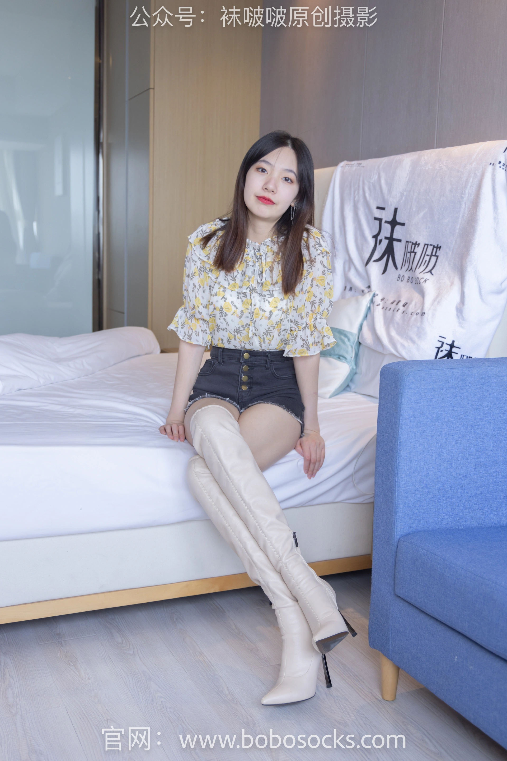 [BoBoSocks袜啵啵]NO.136 小甜豆-高跟长靴、白棉袜、裸足 2